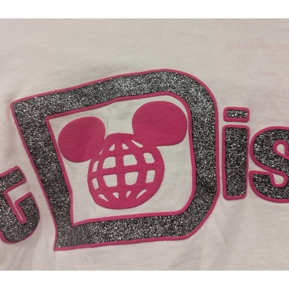 Disney Parks Authentic Spirit Jersey Glitter and Polka Dots Size Small - Picture 6 of 8